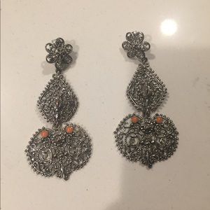 Long statement earrings